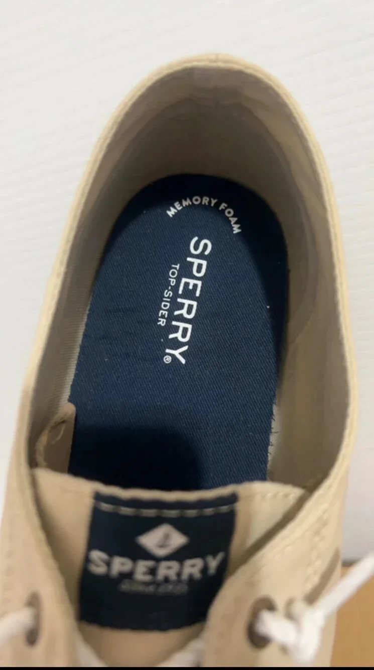 Sperry Lounge LTT Sand Memory Foam Men’s Shoes Size 12